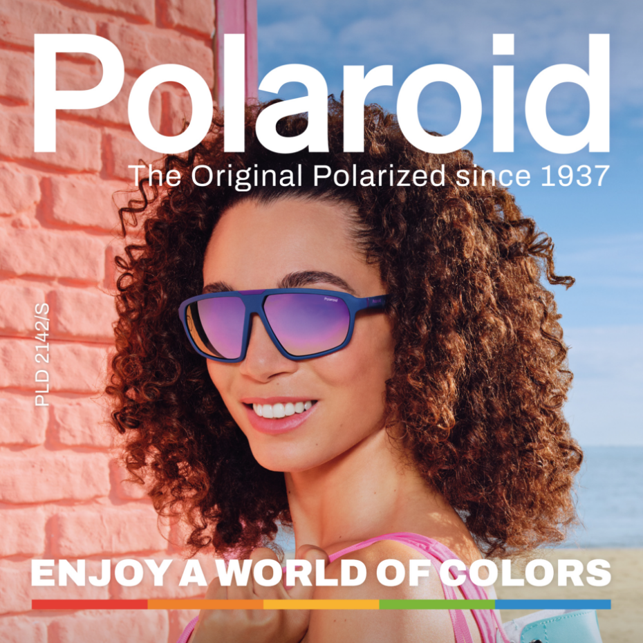 Polaroid: Frau mit Sonnenbrille