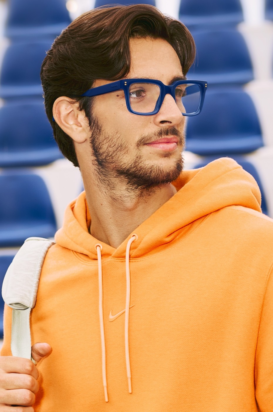 Polaroid: Mann mit Brille